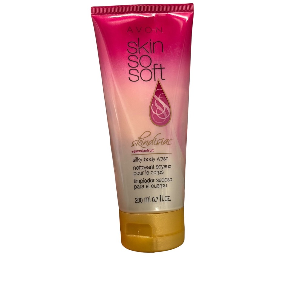 Avon Skin So Soft Sensual Glow Silky Body Wash Passionfruit 6.7 oz New Sealed